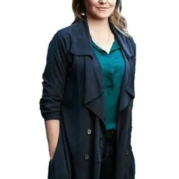 My Life Is Murder Alexa Crowe Black Trench Coat