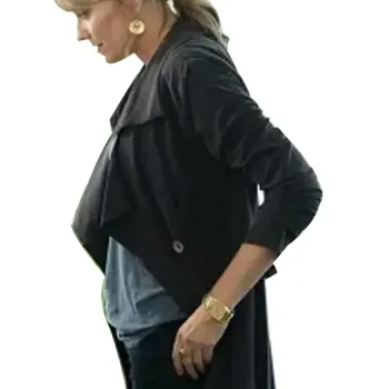 My Life Is Murder Alexa Crowe Black Trench Coat