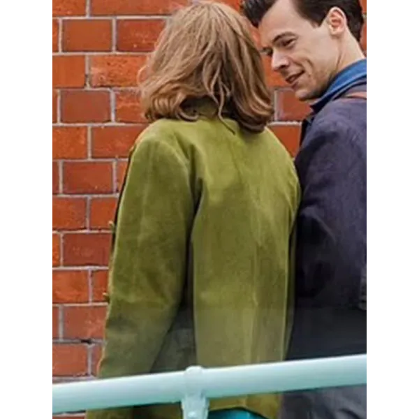 My Policeman 2022 Emma Corrin Green Wool Blazer My Policeman 2022 Emma Corrin Green Wool Blazer