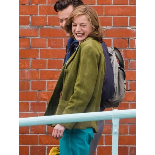 My Policeman 2022 Emma Corrin Green Wool Blazer My Policeman 2022 Emma Corrin Green Wool Blazer