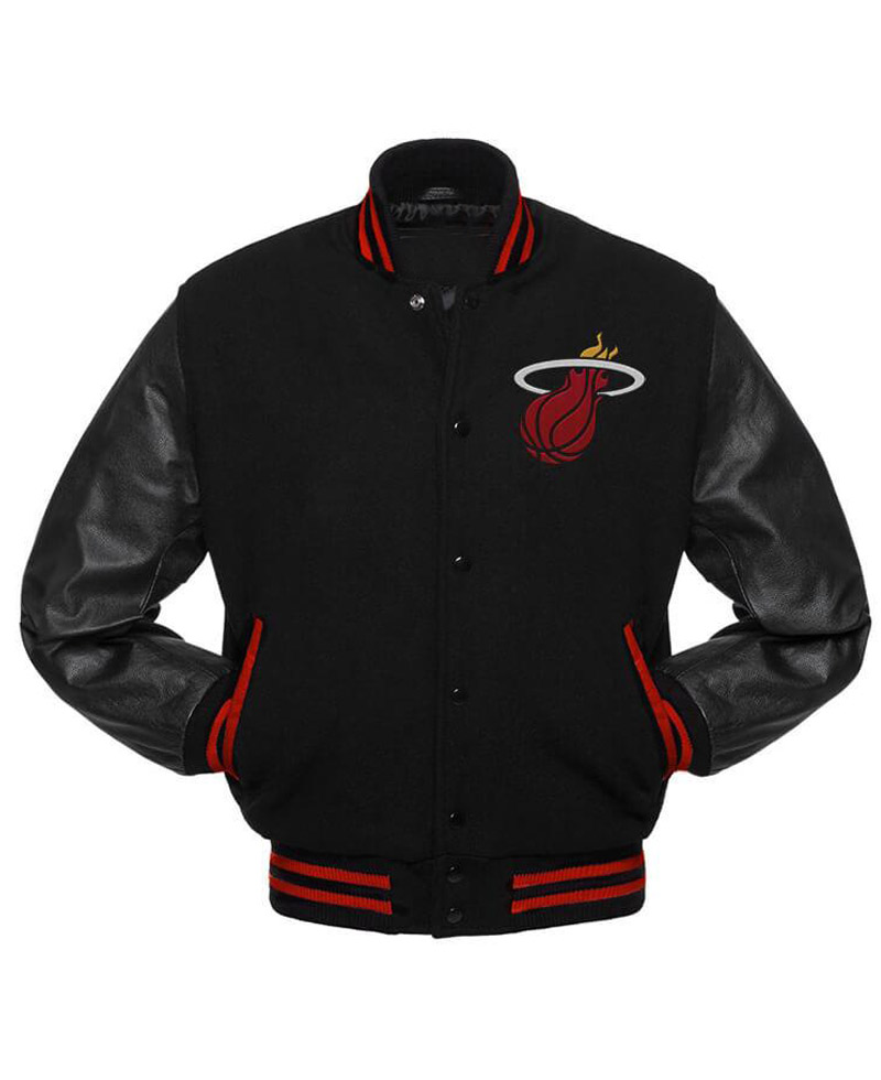 LEATHER NBA BASKETBALL VARSITY JACKET