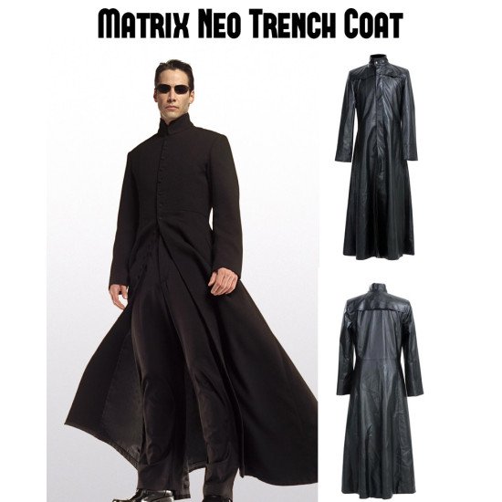 Neo Matrix Trench Coat