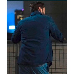 New Amsterdam Ryan Eggold Blue Cotton Jacket