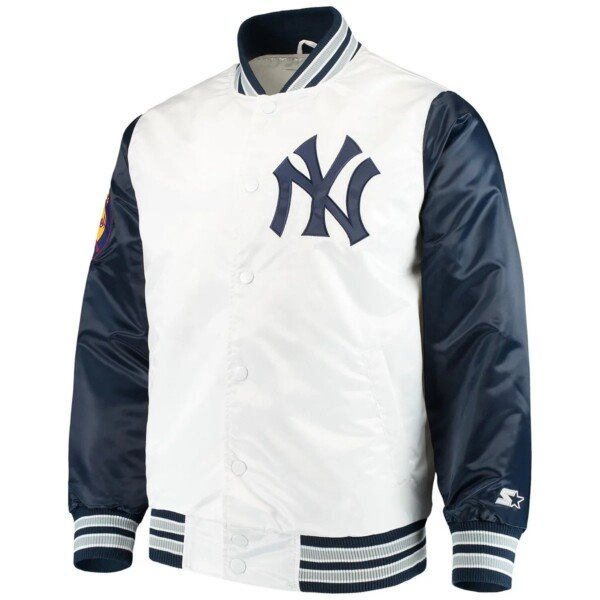 New York Yankees Legend White Bomber Jacket New York Yankees Legend White Bomber Jacket