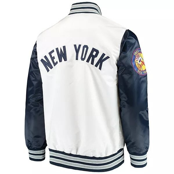 New York Yankees Legend White Bomber Jacket New York Yankees Legend White Bomber Jacket