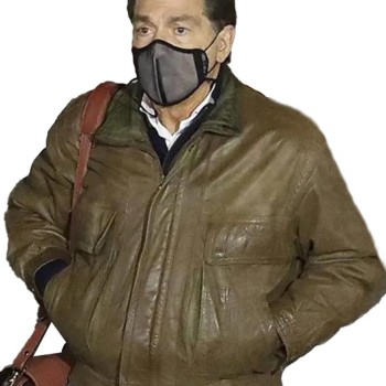 Nick Saban Coach Brown Jacket