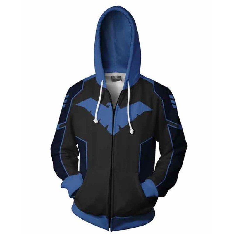 Men's Nightwing Zip Up Hoodie