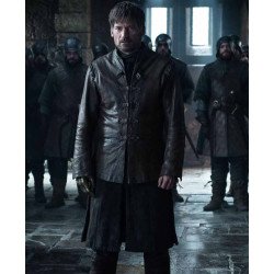 Nikolaj Coster Waldau Game of Thrones Black Leather Jacket