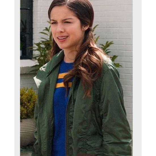 Olivia Rodrigo High School Musical Season 02 Green Satin Jacket