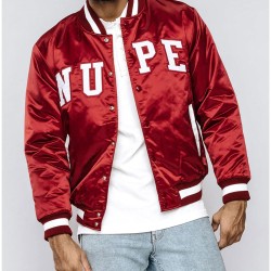 Nupe Red Varsity Jacket