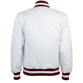 Nupe White Varsity Jacket