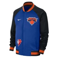 NY Knicks Blue Varsity Jacket