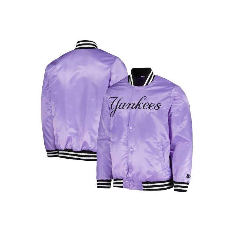 NY Yankees Cross Bronx Purple Jacket NY Yankees Cross Bronx Purple Jacket