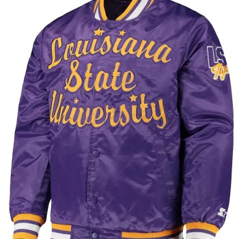 O-Line LSU Tigers Purple Jacket