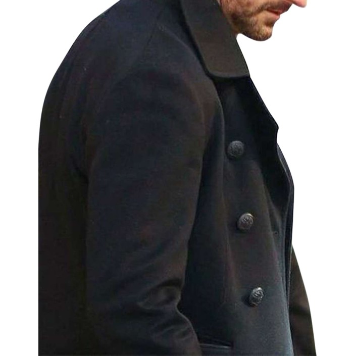 Ocean's 8 Richard Armitage Double Breasted Coat Ocean's 8 Richard Armitage Double Breasted Coat