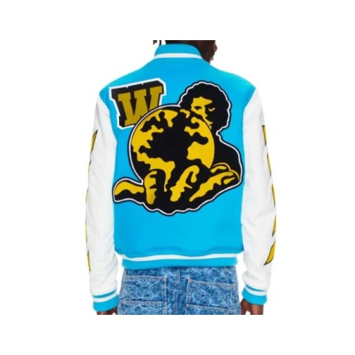 Off White Vars World Leather Jacket Off White Vars World Leather Jacket