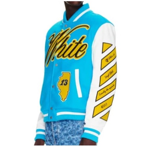 Off White Vars World Leather Jacket Off White Vars World Leather Jacket