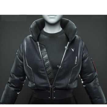 Okami Cyberpunk Bomber Jacket
