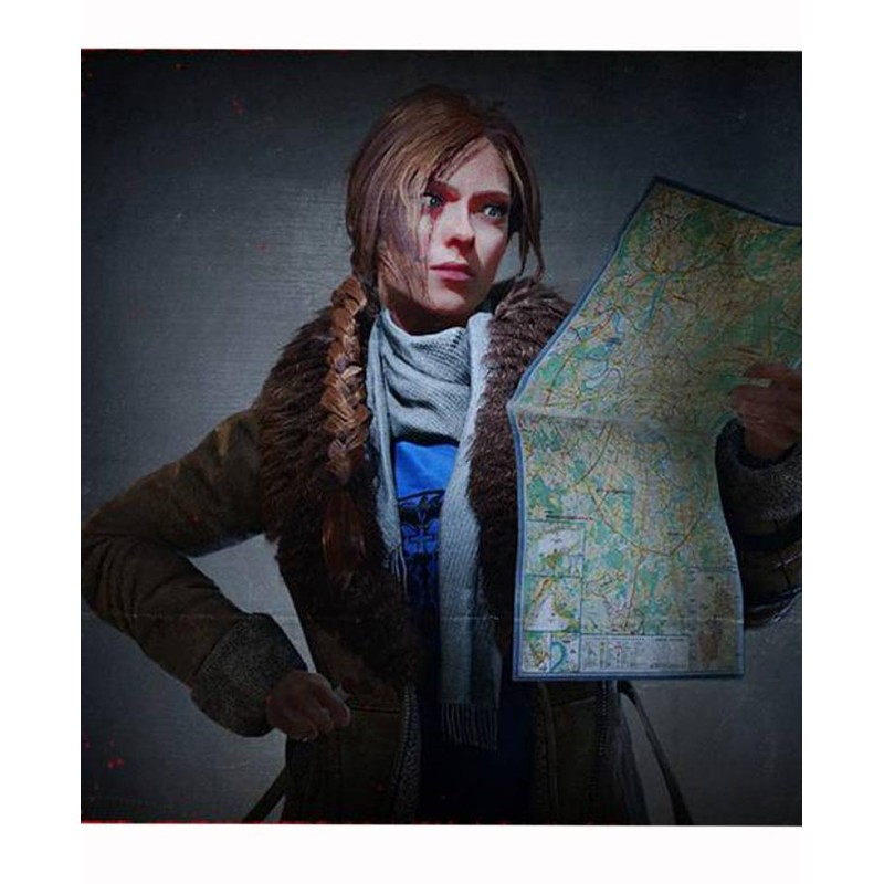 Oksana Orlovskaya World War Z Leather Coat