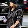 Miami Airport Olivia Culpo Motorcycle Leather Jacket