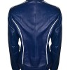 Once Upon a Time Emma Swan Blue Leather Jacket Once Upon a Time Emma Swan Blue Leather Jacket