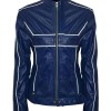 Once Upon a Time Emma Swan Blue Leather Jacket Once Upon a Time Emma Swan Blue Leather Jacket