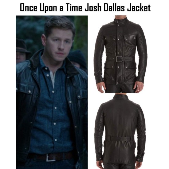 Once Upon a Time Josh Dallas Black Leather Jacket