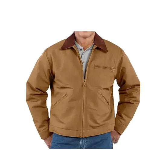 Outer Range Josh Brolin Brown Cotton Jacket