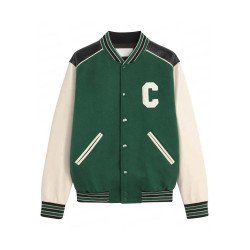 Park Jimin Green Varsity Jacket