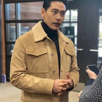 Past Lives 2023 Teo Yoo Suede Jacket