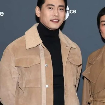 Past Lives 2023 Teo Yoo Suede Jacket