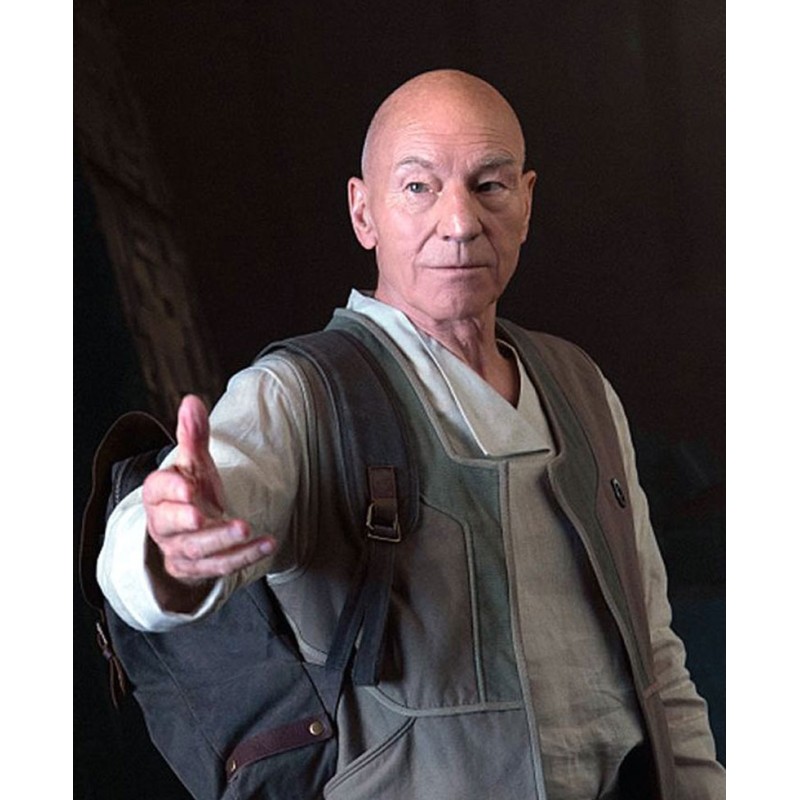 Patrick Stewart Star Trek Picard Grey Vest Patrick Stewart Star Trek Picard Grey Vest