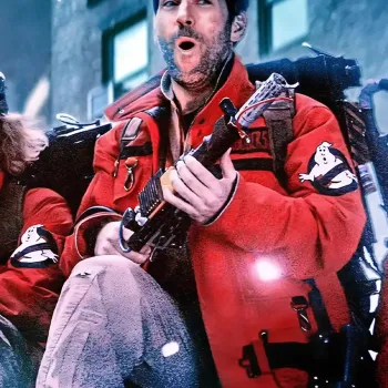 Paul Rudd Ghostbusters Red Jacket