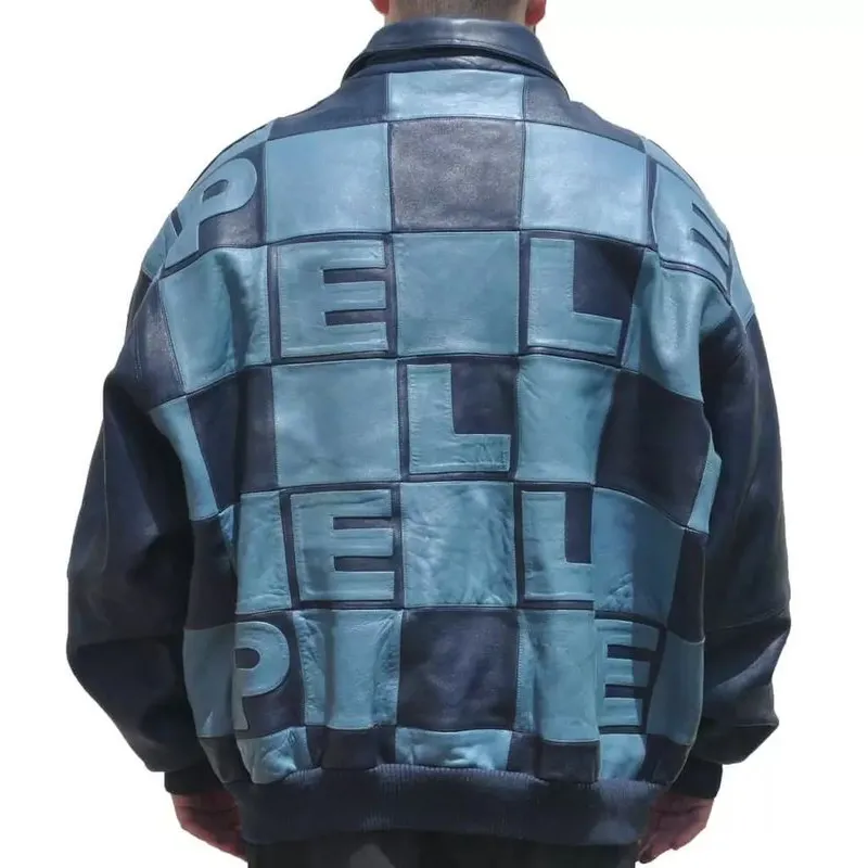Pelle Pelle By Marc Buchanan Vintage Blue Jacket Pelle Pelle By Marc Buchanan Vintage Blue Jacket