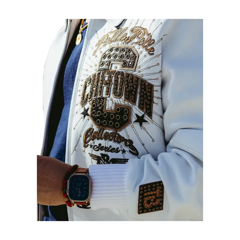 Pelle Pelle Chi-Town White Leather Jacket Pelle Pelle Chi-Town White Leather Jacket