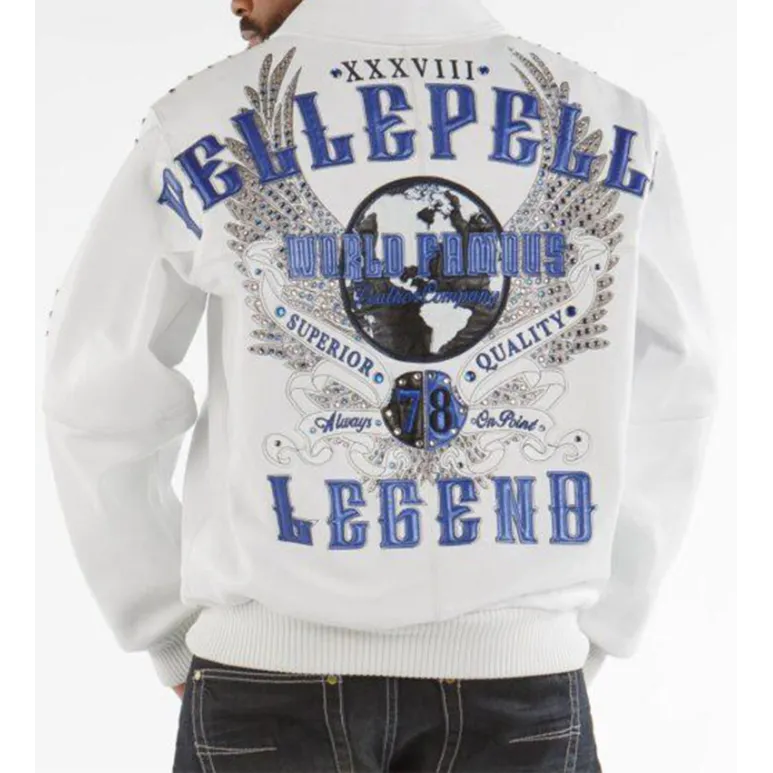 Pelle Pelle World Famous Legend White Jacket Pelle Pelle World Famous Legend White Jacket