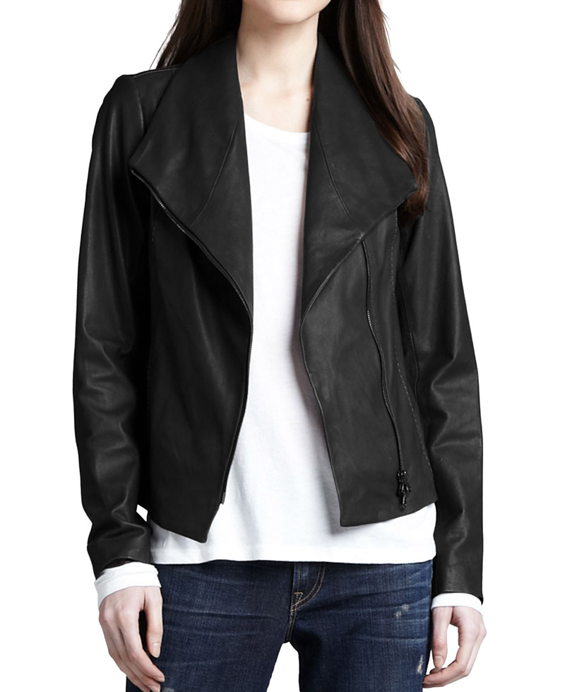 Leather jacket PENNYBLACK Black size 42 IT in Leather - 15910306