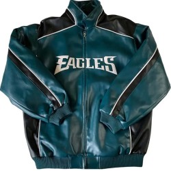 Philadelphia Eagles Green and Black Jacket