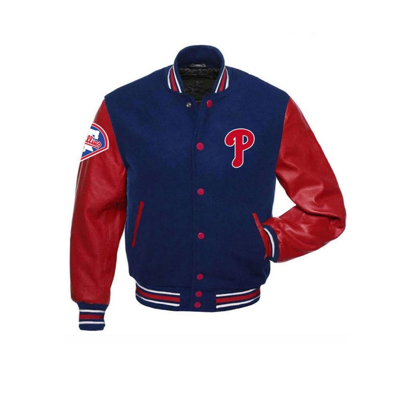 Philadelphia Phillies Blue Varsity Jacket Philadelphia Phillies Blue Varsity Jacket