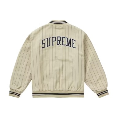 Pinstripe Varsity Jacket Pinstripe Varsity Jacket