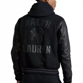 Polo Ralph Lauren Ny Yankees Mlb Black Jacket