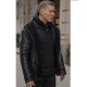 Power Joseph Sikora Shearling Black Leather Jacket