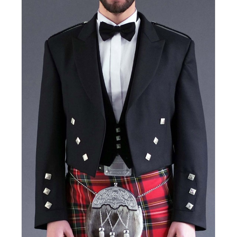 Scottish 3 Button Waistcoat Jacket