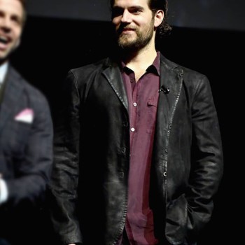 Promote Justice League Henry Cavill Leather Jacket