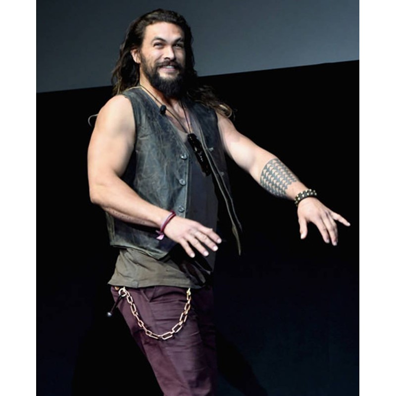 Promote Justice League Jason Momoa Leather Vest Promote Justice League Jason Momoa Leather Vest
