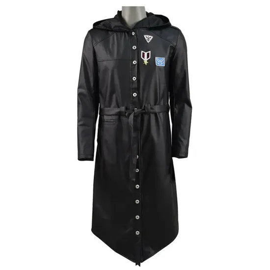 Pubg Leather Hooded Duster Coat