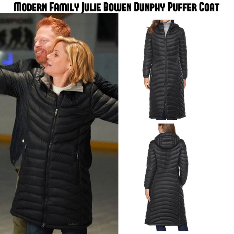 Julie Bowen Modern Family Puffer Coat Julie Bowen Modern Family Puffer Coat