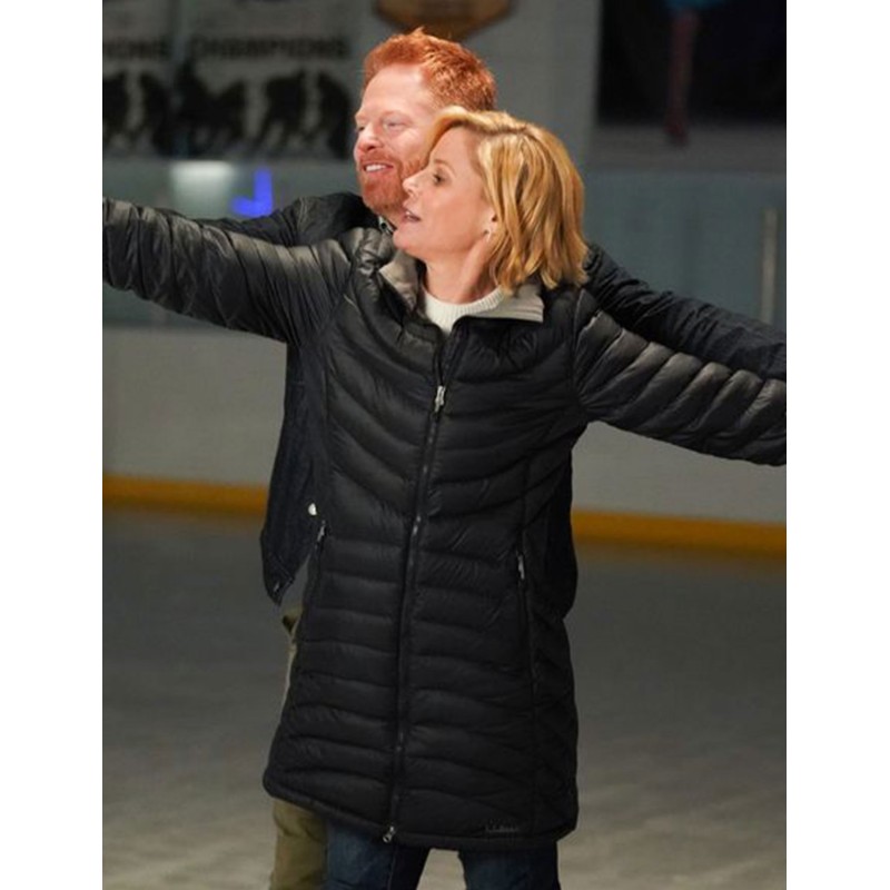 Julie Bowen Modern Family Puffer Coat Julie Bowen Modern Family Puffer Coat
