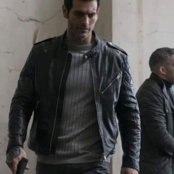 Quantico Alan Powell Motorcycle Leather Jacket