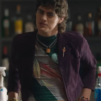 Queer As Folk 2022 Mingus Purple Leather Jacket